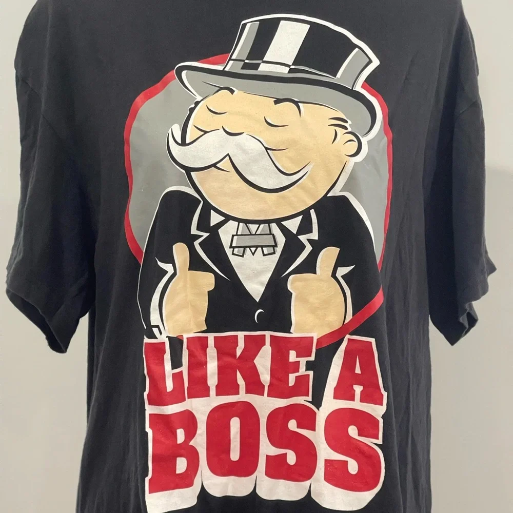 Monopoly L Like A‎ Boss Black T-Shirt 563 - Picture 2 of 7